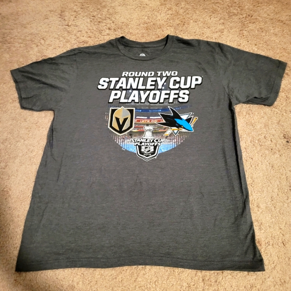 NHL 2018 Stanley Cup Playoffs Vegas Golden Knights vs San Jose Sharks Shirt - XL